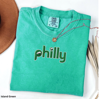 Philly Football Inspired Shirt Philadelphia Birds Fan Shirt Kelly Green Philly Graphic Tee Comfort Colors Shirt