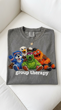 Philly Mascot Group Therapy Shirt, Philadelphia Sports Fan Tee, Funny Philly Mascot Shirt, Comfort Colors Graphic Tee