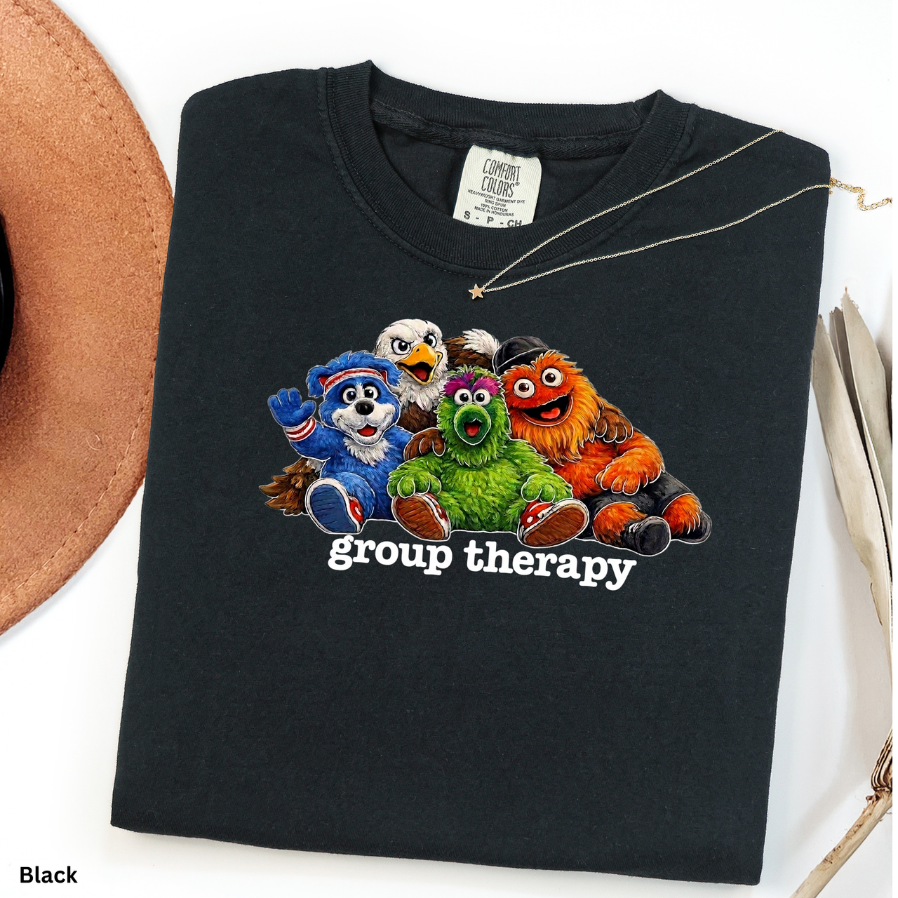 Philly Mascot Group Therapy Shirt, Philadelphia Sports Fan Tee, Funny Philly Mascot Shirt, Comfort Colors Graphic Tee
