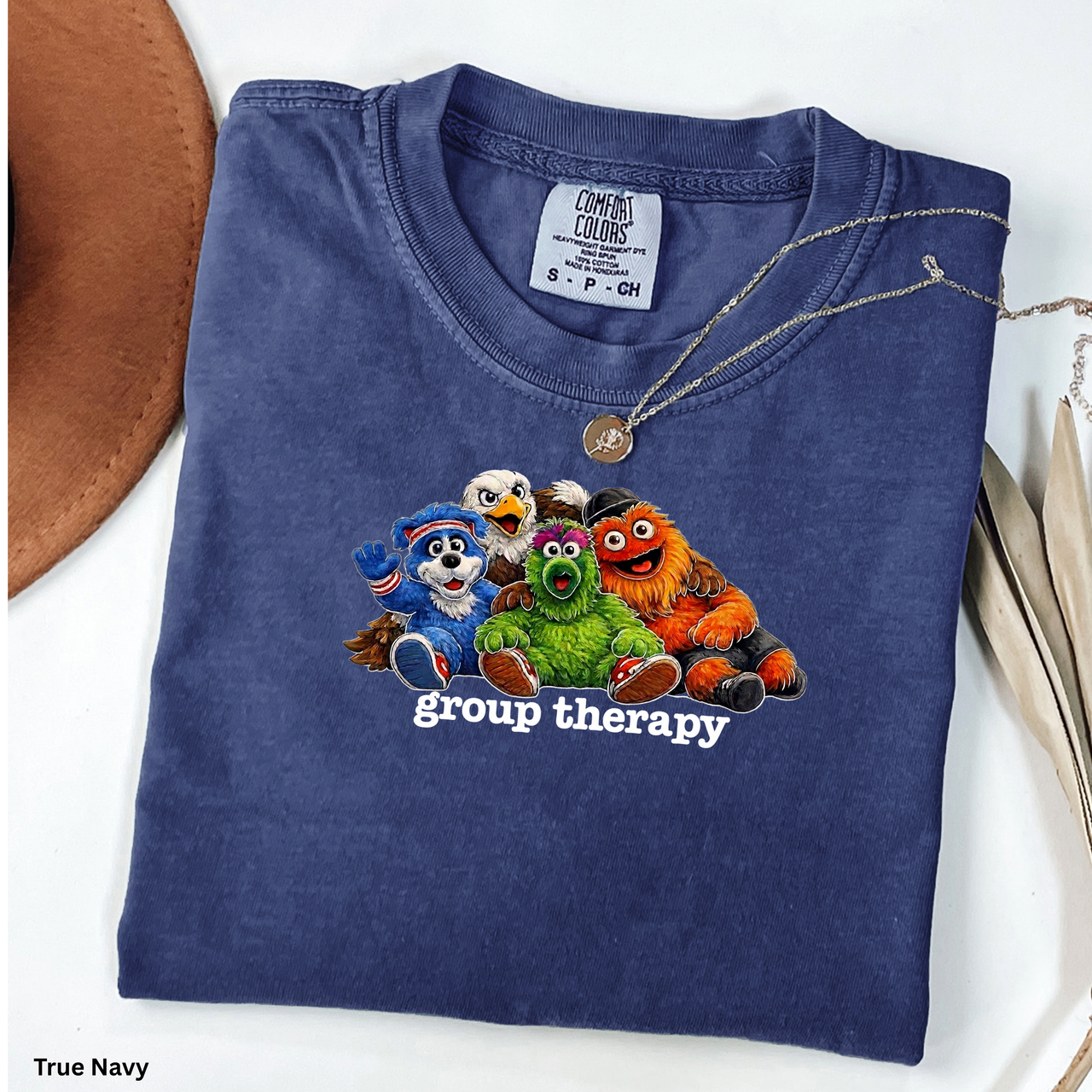 Philly Mascot Group Therapy Shirt, Philadelphia Sports Fan Tee, Funny Philly Mascot Shirt, Comfort Colors Graphic Tee