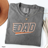 Philadelphia Hockey Dad Shirt, Philly Hockey Dad Tee, Orange & Black Dad Graphic Shirt, Philly Sports Dad Gift, Comfort Colors Hockey Dad Tee