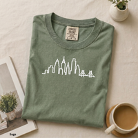Philadelphia Skyline Shirt Minimalist Philly Tee Philadelphia Outline Shirt Comfort Colors Skyline Tee Philly Graphic Shirt