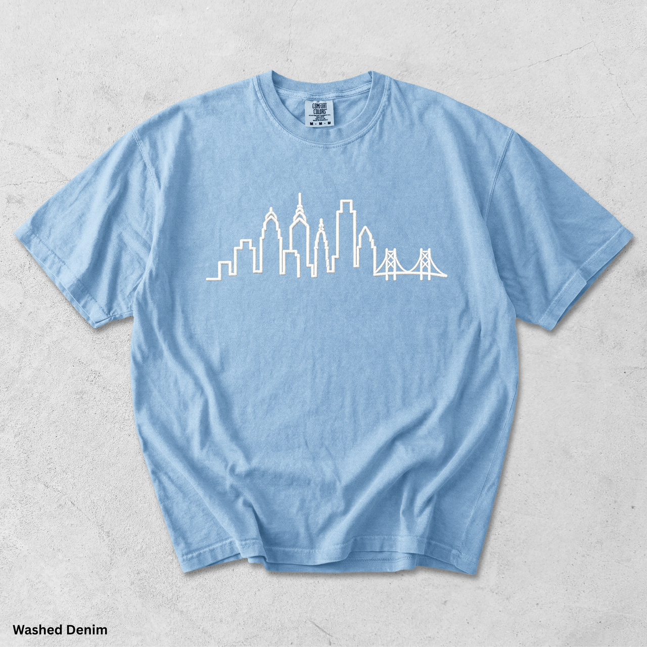 Philadelphia Skyline Shirt Minimalist Philly Tee Philadelphia Outline Shirt Comfort Colors Skyline Tee Philly Graphic Shirt