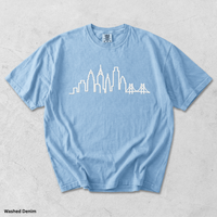 Philadelphia Skyline Shirt Minimalist Philly Tee Philadelphia Outline Shirt Comfort Colors Skyline Tee Philly Graphic Shirt