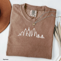 Philadelphia Skyline Shirt Minimalist Philly Tee Philadelphia Outline Shirt Comfort Colors Skyline Tee Philly Graphic Shirt