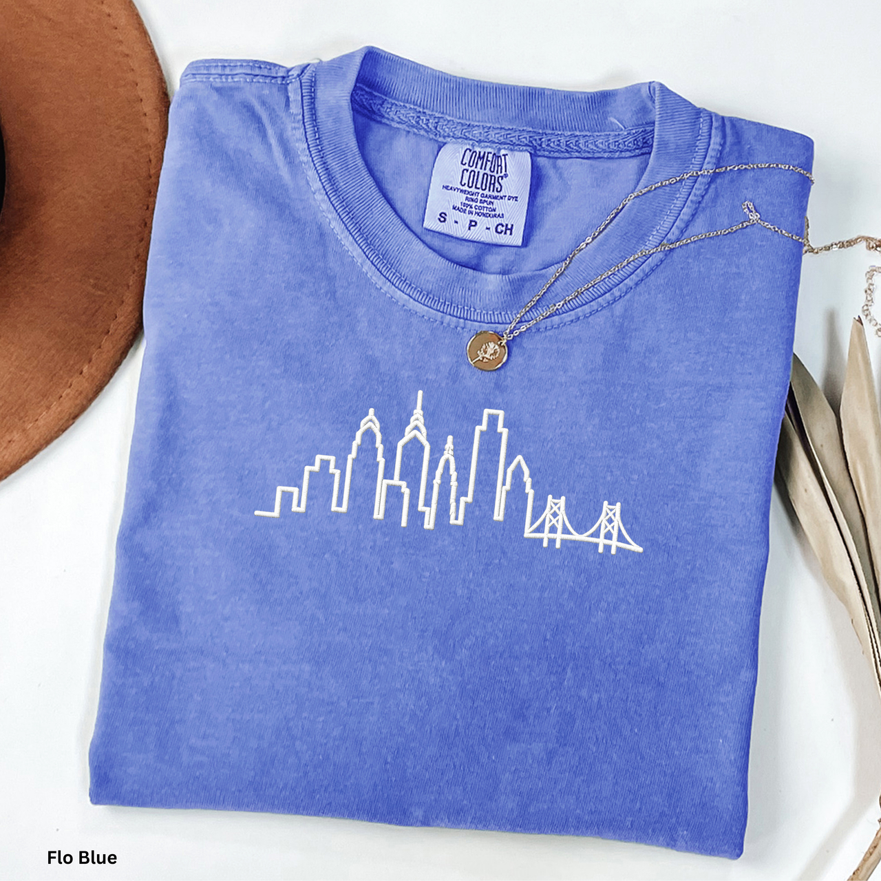 Philadelphia Skyline Shirt Minimalist Philly Tee Philadelphia Outline Shirt Comfort Colors Skyline Tee Philly Graphic Shirt