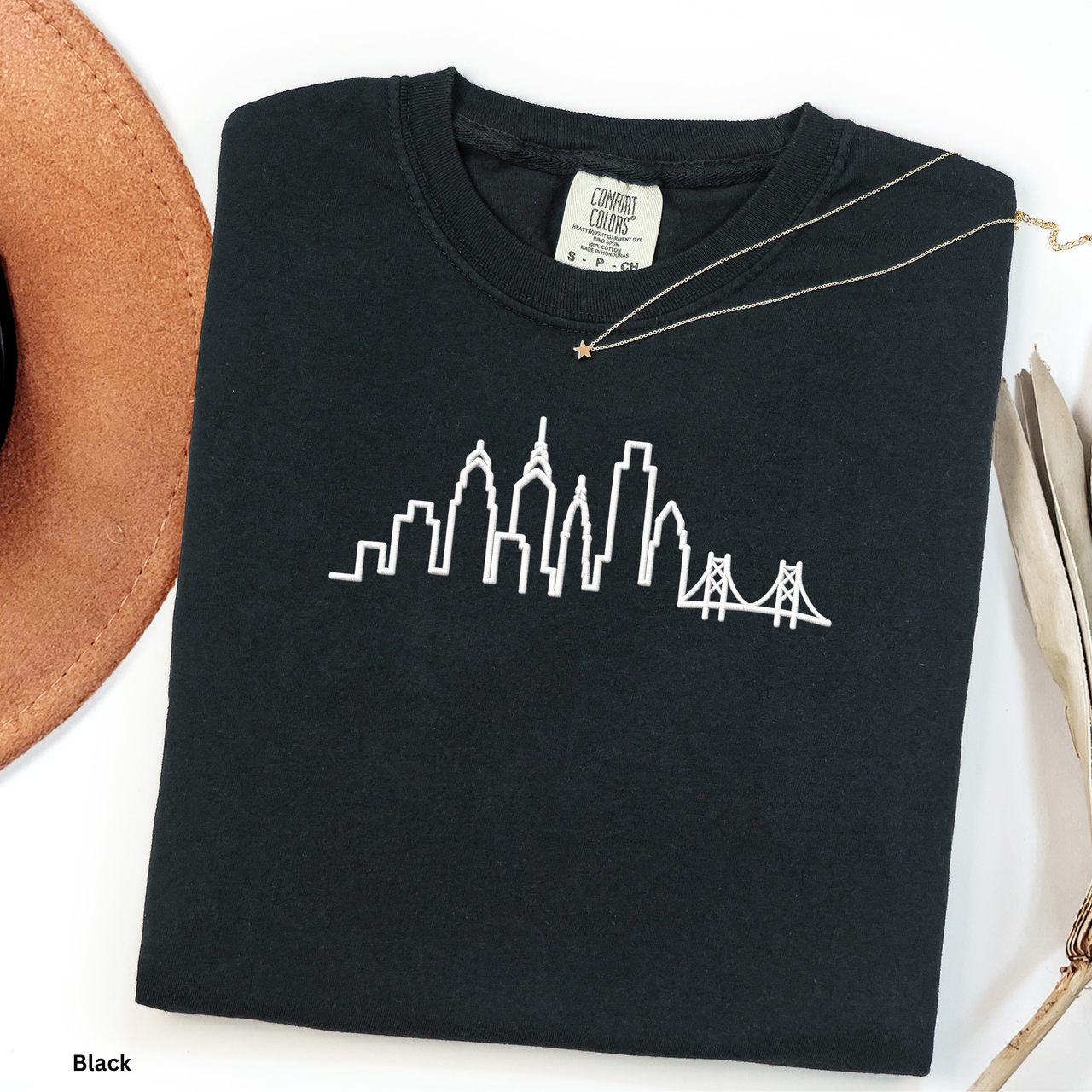 Philadelphia Skyline Shirt Minimalist Philly Tee Philadelphia Outline Shirt Comfort Colors Skyline Tee Philly Graphic Shirt