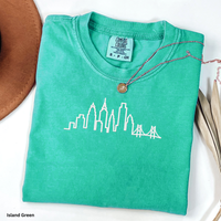 Philadelphia Skyline Shirt Minimalist Philly Tee Philadelphia Outline Shirt Comfort Colors Skyline Tee Philly Graphic Shirt
