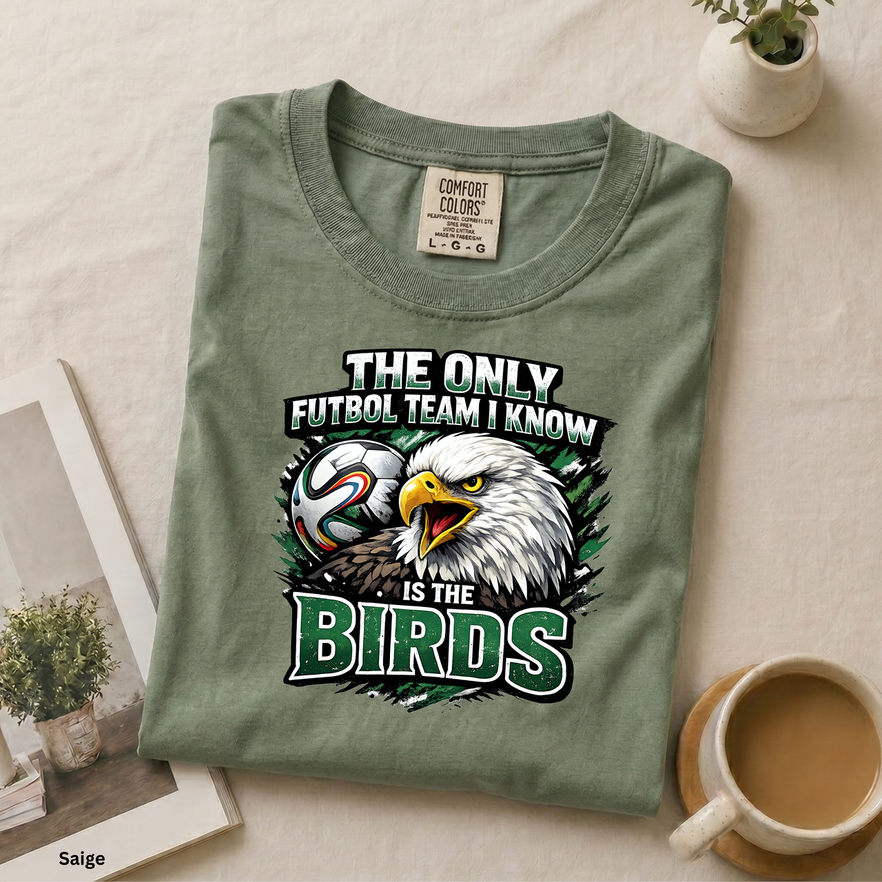 The Only Futbol Team I Know Is The Birds Shirt Philly Football World Cup Tee Go Birds Soccer Joke Shirt  Comfort Colors Eagles Inspired