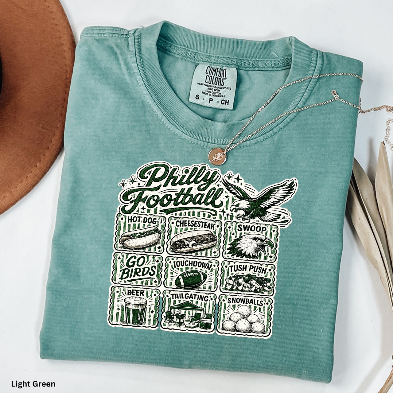 Philly Football Shirt Go Birds Tee Philadelphia Football Icons Shirt Comfort Colors 1717 Cute Trendy Philly Tailgate Shirt