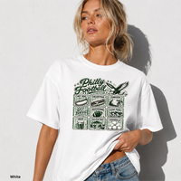 Philly Football Shirt Go Birds Tee Philadelphia Football Icons Shirt Comfort Colors 1717 Cute Trendy Philly Tailgate Shirt