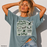 Philly Football Shirt Go Birds Tee Philadelphia Football Icons Shirt Comfort Colors 1717 Cute Trendy Philly Tailgate Shirt