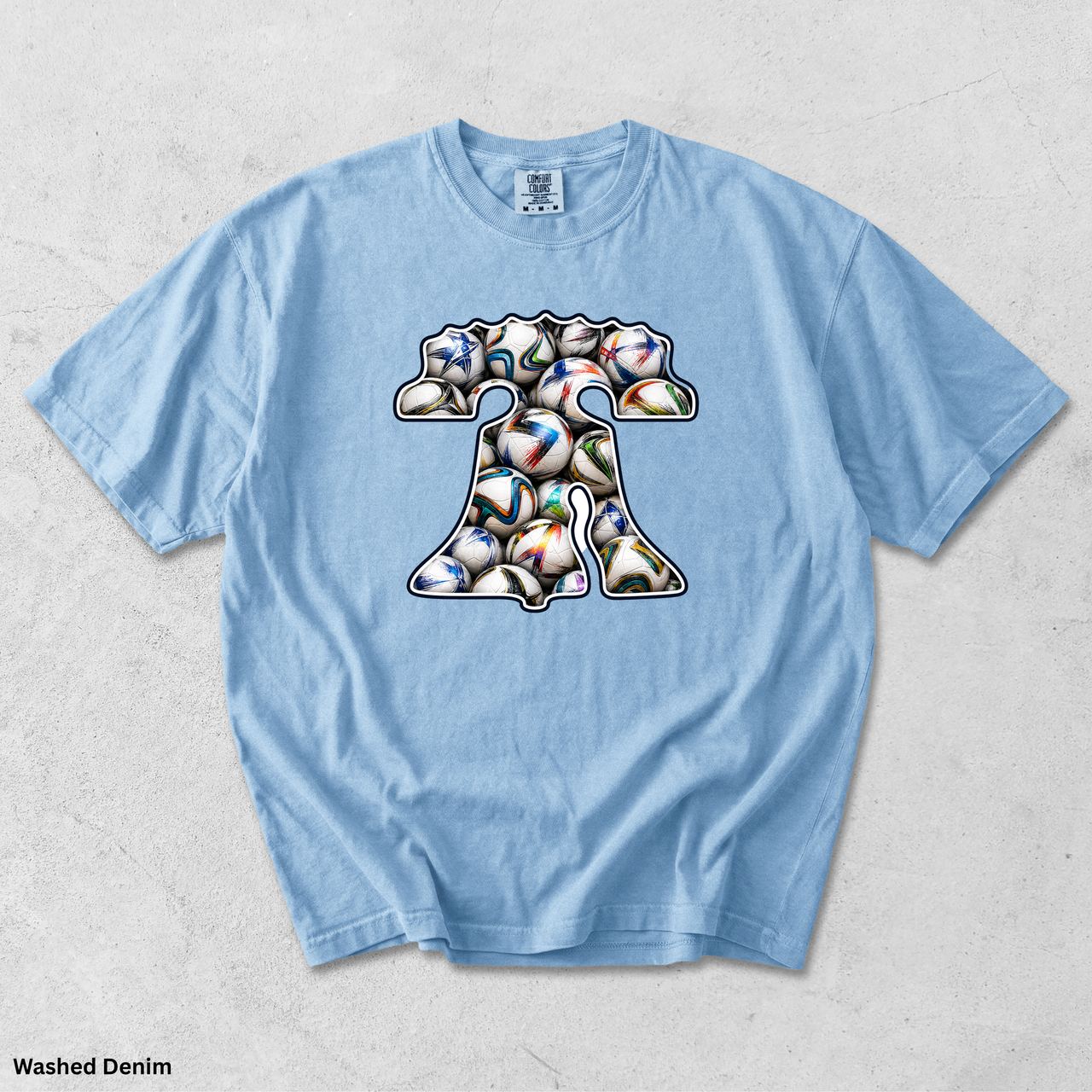 Philly Liberty Bell Soccer Shirt Philadelphia World Cup Tee Comfort Colors 1717 Shirt Philly Futbol Graphic Tee Soccer Fan Gift
