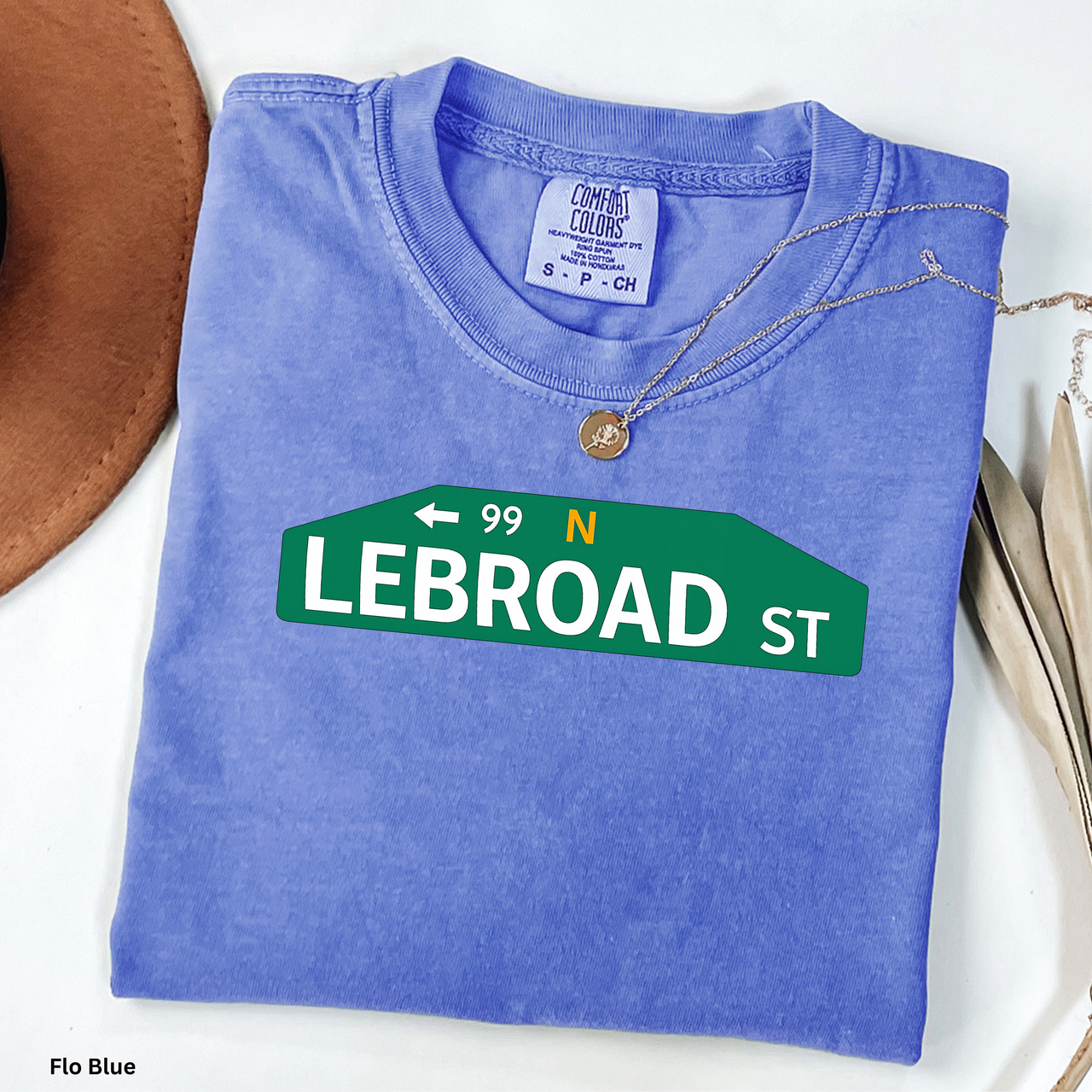 Comfort Colors 1717 Lebroad Street Shirt | Funny Philadelphia Basketball Tee | Philly Sports T-Shirt | Garment Dyed Graphic Tee