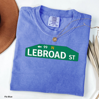 Comfort Colors 1717 Lebroad Street Shirt | Funny Philadelphia Basketball Tee | Philly Sports T-Shirt | Garment Dyed Graphic Tee