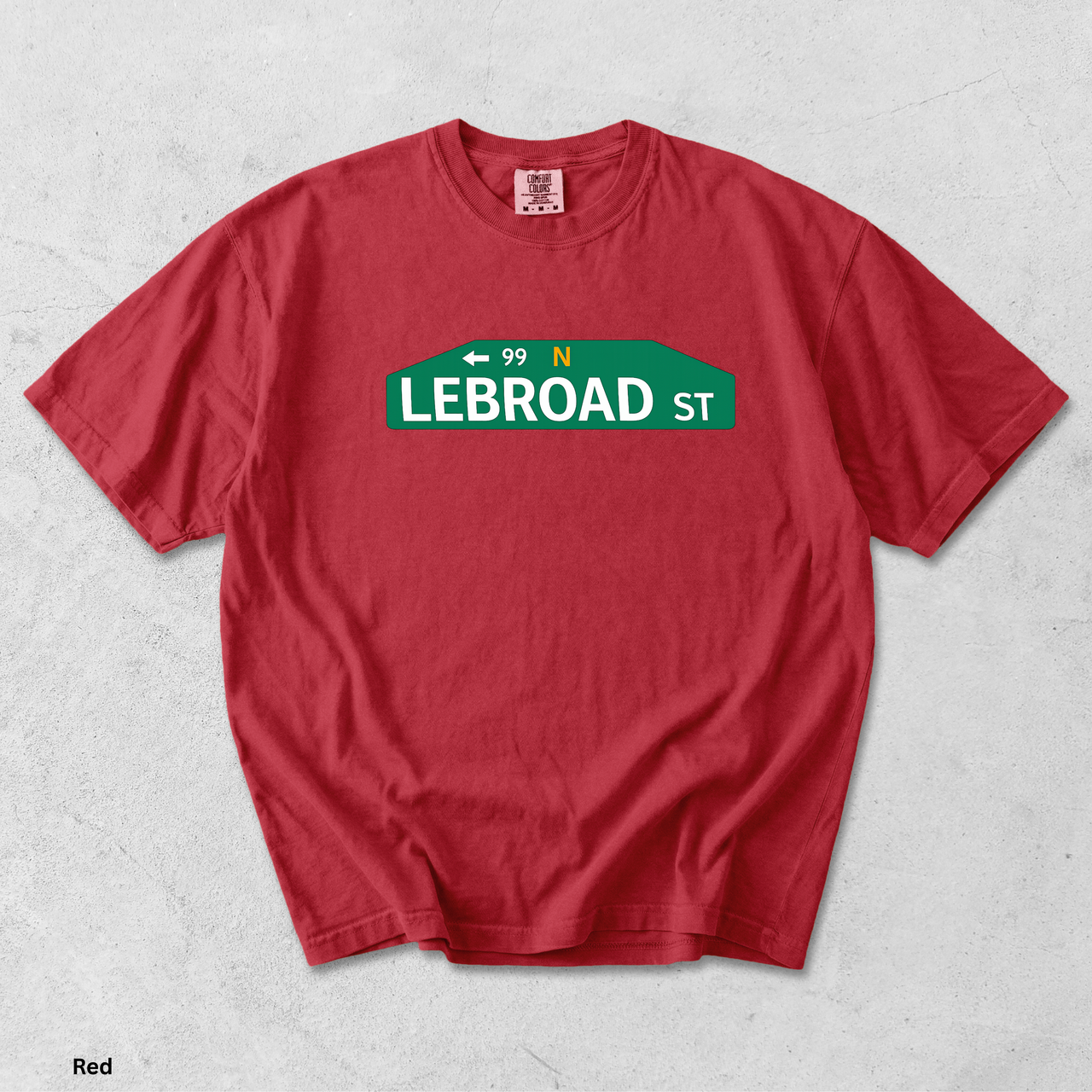 Comfort Colors 1717 Lebroad Street Shirt | Funny Philadelphia Basketball Tee | Philly Sports T-Shirt | Garment Dyed Graphic Tee