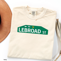 Comfort Colors 1717 Lebroad Street Shirt | Funny Philadelphia Basketball Tee | Philly Sports T-Shirt | Garment Dyed Graphic Tee
