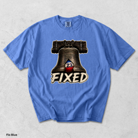 Comfort Colors 1717 Fixed Liberty Bell Shirt | Funny Philadelphia Basketball Tee | Philly Sports T-Shirt | Garment Dyed Graphic Tee
