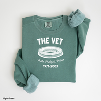The Vet Sweatshirt, Veterans Stadium Philadelphia Crewneck, Eagles Phils Fan Gift, Retro Philly Sweatshirt, Comfort Colors 1566 Garment Dyed