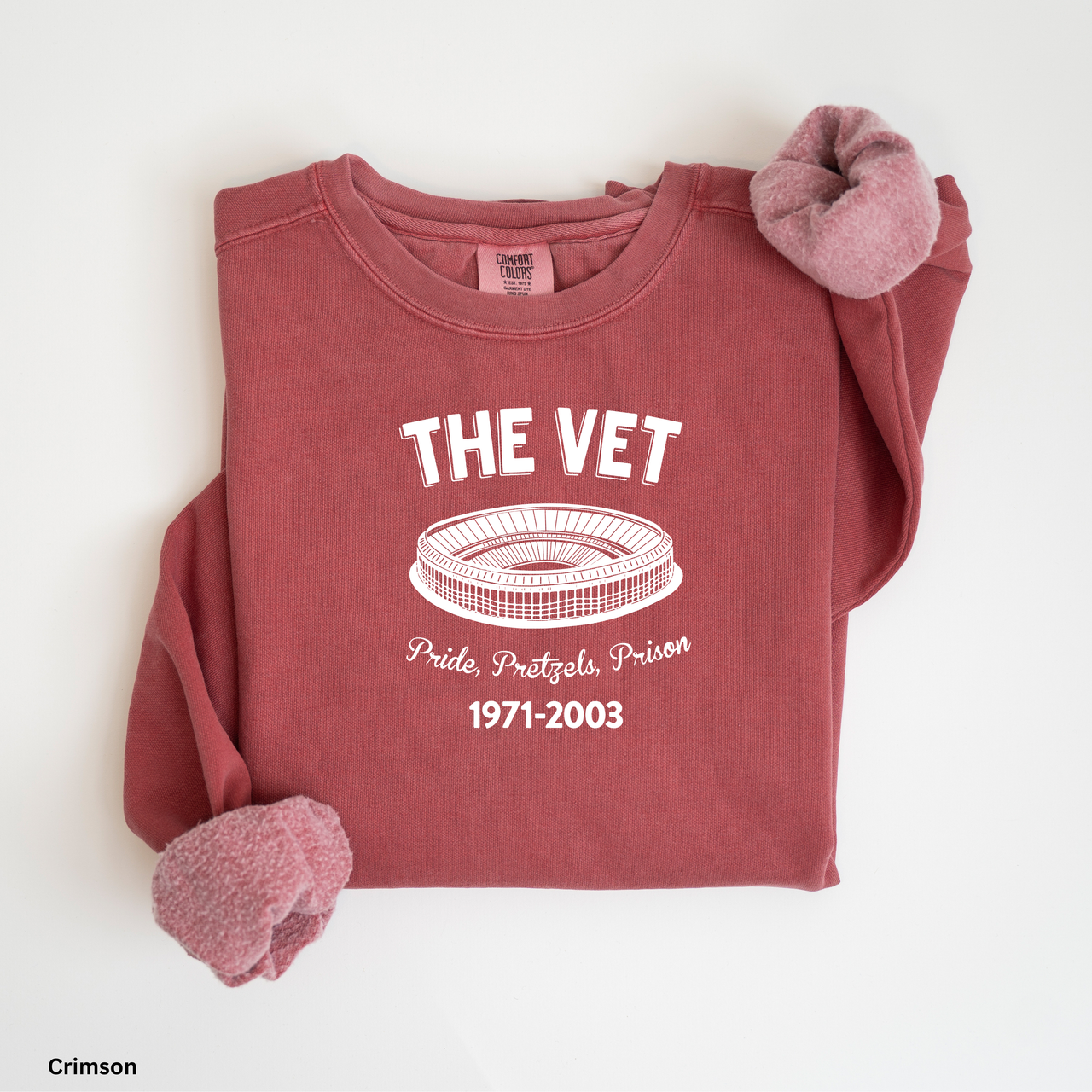 The Vet Sweatshirt, Veterans Stadium Philadelphia Crewneck, Eagles Phils Fan Gift, Retro Philly Sweatshirt, Comfort Colors 1566 Garment Dyed