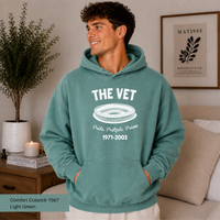 The Vet Hoodie Veterans Stadium Philadelphia Hoodie Eagles & Phils Fan Gift Retro Philly Hooded Sweatshirt Comfort Colors 1567 Garment Dyed