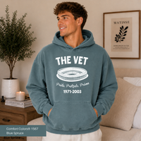The Vet Hoodie Veterans Stadium Philadelphia Hoodie Eagles & Phils Fan Gift Retro Philly Hooded Sweatshirt Comfort Colors 1567 Garment Dyed
