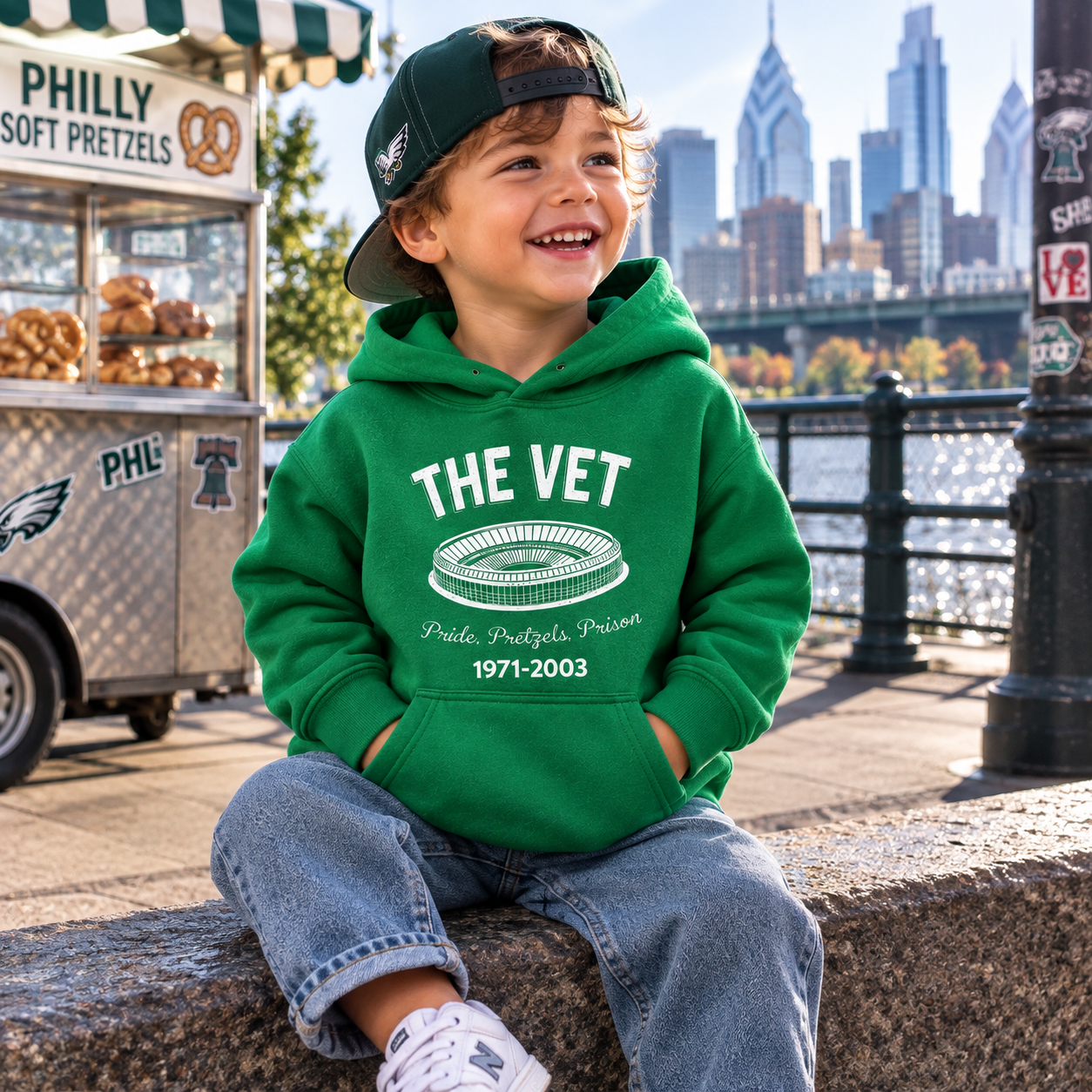 The Vet Toddler Hoodie | Philadelphia Stadium Toddler Sweatshirt | Rabbit Skins 3326 Hoodie | Vintage Philly Sports Gift | Philly Toddler Hoodie