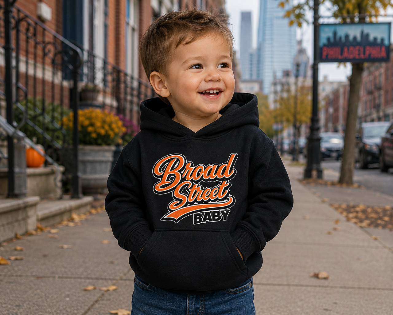 Broad Street Baby Toddler Hoodie | Rabbit Skins 3326 Philadelphia Pullover Hoodie