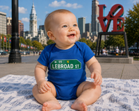 Lebroad Street Infant Bodysuit | Rabbit Skins 4400 Philadelphia Baby Onesie