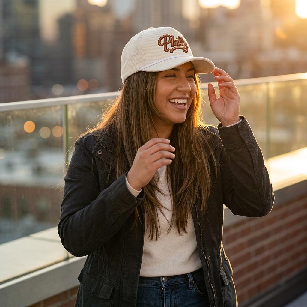 Philly Soft Pretzel Script Rope Hat | Comfort Colors Sunwashed Rope Cap