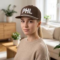 PHL Embroidered Rope Hat | Comfort Colors Sunwashed Rope Cap