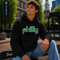 Philly Retro Hoodie | Philadelphia Birds Inspired Gildan Heavy Blend Hooded Sweatshirt | Vintage Football Fan Hoodie | Philly Game Day Gift