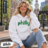Philly Retro Hoodie | Philadelphia Birds Inspired Gildan Heavy Blend Hooded Sweatshirt | Vintage Football Fan Hoodie | Philly Game Day Gift