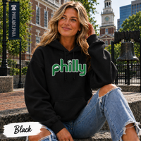 Philly Retro Hoodie | Philadelphia Birds Inspired Gildan Heavy Blend Hooded Sweatshirt | Vintage Football Fan Hoodie | Philly Game Day Gift