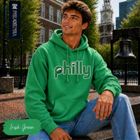 Philly Retro Hoodie | Philadelphia Birds Inspired Gildan Heavy Blend Hooded Sweatshirt | Vintage Football Fan Hoodie | Philly Game Day Gift