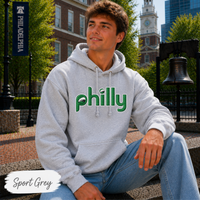 Philly Retro Hoodie | Philadelphia Birds Inspired Gildan Heavy Blend Hooded Sweatshirt | Vintage Football Fan Hoodie | Philly Game Day Gift