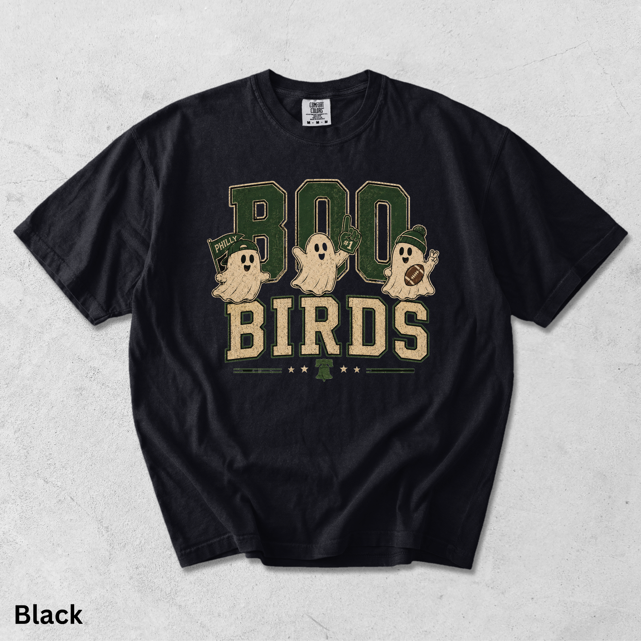Boo Birds Philly Halloween Shirt | Philadelphia Football Ghost Tee | Vintage Philly Football Halloween T-Shirt | Spooky Birds Fan Shirt
