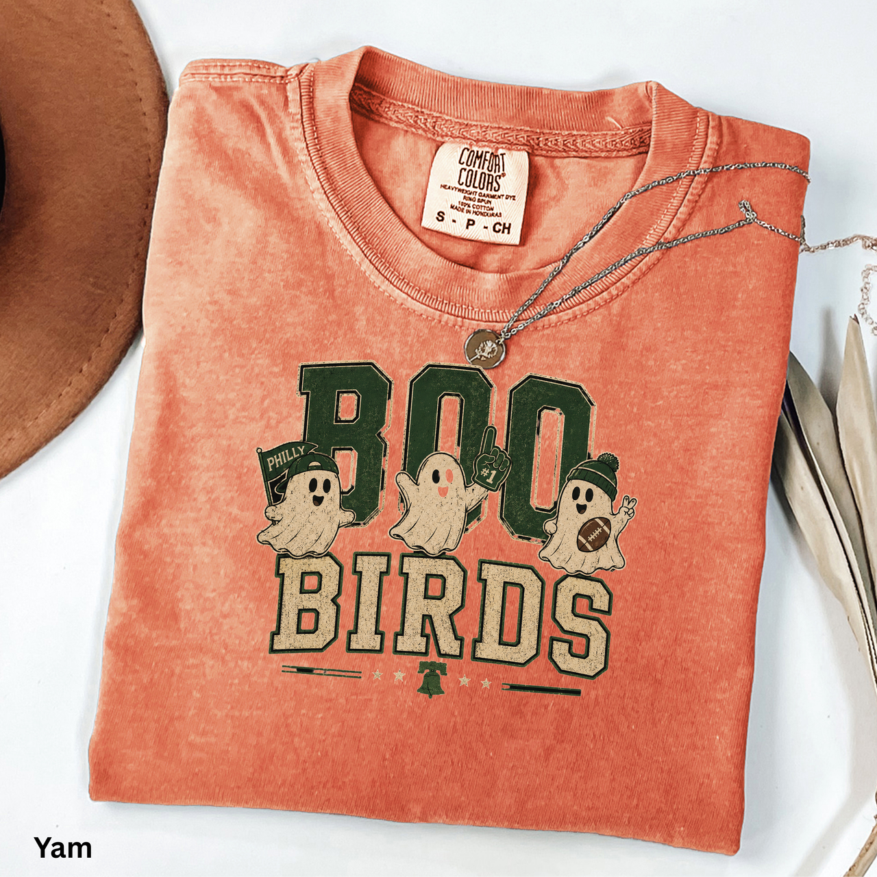 Boo Birds Philly Halloween Shirt | Philadelphia Football Ghost Tee | Vintage Philly Football Halloween T-Shirt | Spooky Birds Fan Shirt