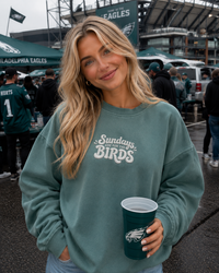 Sundays Are for the Birds Embroidered Sweatshirt | Comfort Colors 1566 Philly Football Crewneck | Philadelphia Game Day Sweatshirt