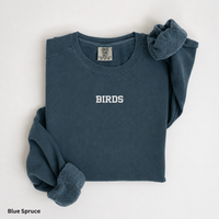 BIRDS Embroidered Sweatshirt | Comfort Colors 1566 Philly Football Crewneck | Minimal Philadelphia Game Day Sweatshirt