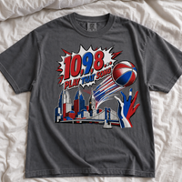 Philly Basketball Shirt, Play That Song Tee, Philadelphia Basketball Fan Gift, Retro Pop Art Comfort Colors Game Day T-Shirt