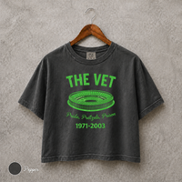 The Vet Philadelphia Shirt, Veterans Stadium Tee, Retro Philly Sports Crop Top, Comfort Colors 3023CL, Football Baseball Fan Gift