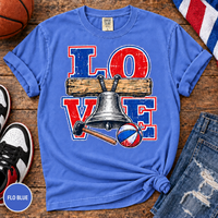 Philly Basketball Shirt, Ring the Bell Comfort Colors Tee, Philadelphia LOVE Shirt, Liberty Bell Game Day Gift