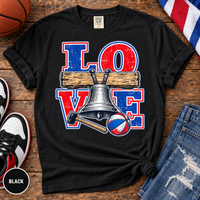 Philly Basketball Shirt, Ring the Bell Comfort Colors Tee, Philadelphia LOVE Shirt, Liberty Bell Game Day Gift
