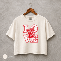 Philly Baseball LOVE Shirt, Women’s Comfort Colors Boxy Tee, Philadelphia Baseball Fan Shirt, Retro Liberty Bell Game Day Top