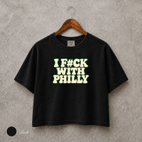 I F#CK With Philly Shirt, Comfort Colors Boxy Tee, Funny Philadelphia Shirt, Retro Philly Fan Gift, Pepper Graphic Tee