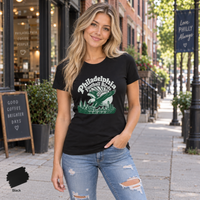 Philly Football Shirt, Retro 70s Graphic Tee, Womens Bella Canvas 6004 Fitted Shirt, Philadelphia Game Day Gift