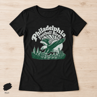 Philly Football Shirt, Retro 70s Graphic Tee, Womens Bella Canvas 6004 Fitted Shirt, Philadelphia Game Day Gift