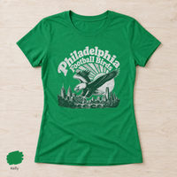 Philly Football Shirt, Retro 70s Graphic Tee, Womens Bella Canvas 6004 Fitted Shirt, Philadelphia Game Day Gift