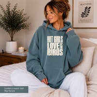 Hot Girls Love the Birds Hoodie, Comfort Colors 1567 Philly Football Sweatshirt, Philadelphia Game Day Hoodie, Birds Fan Gift